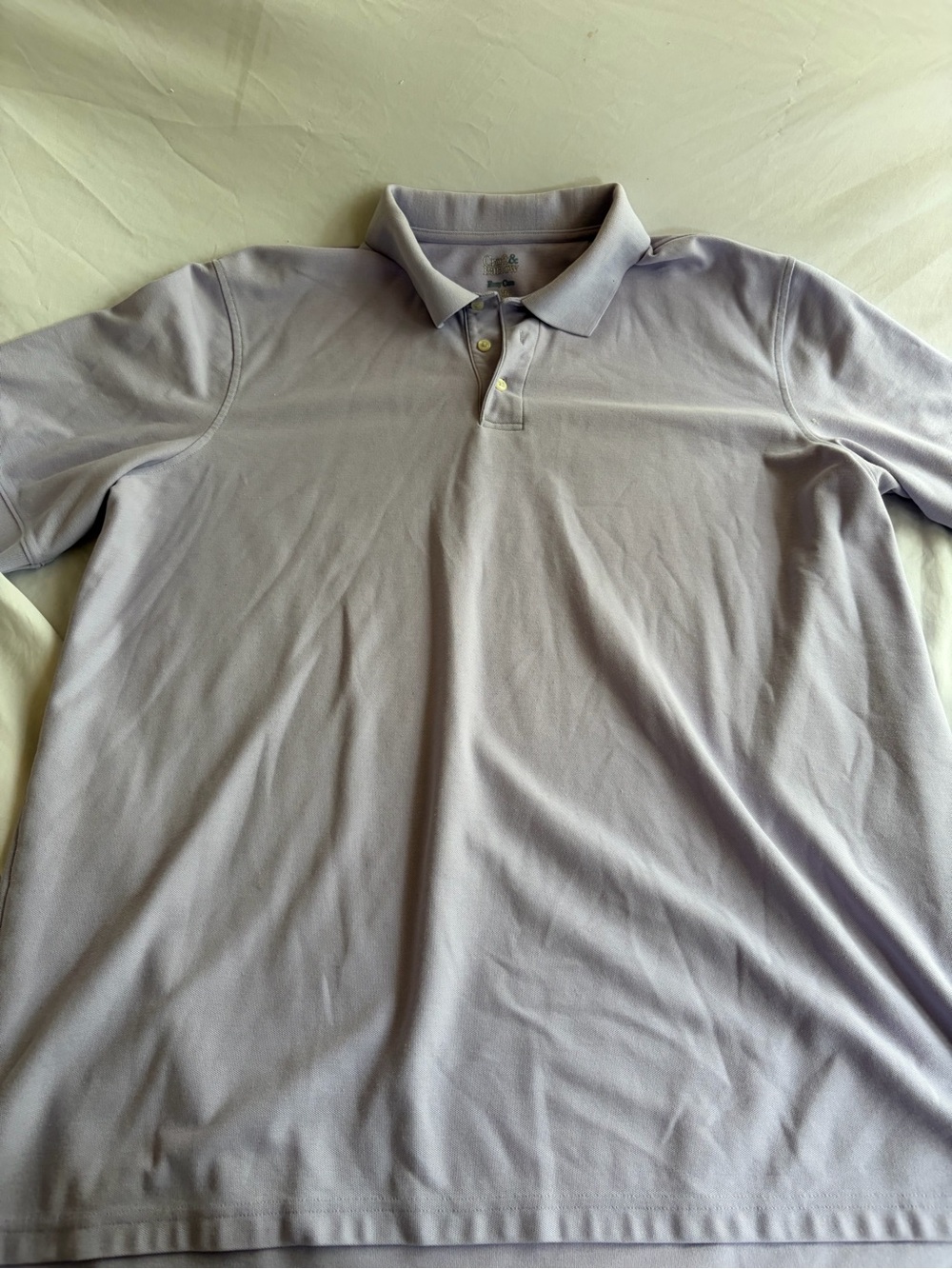 Croft & Barrow Men’s Easy-Care Purple Polo Shirt Size 3X Tall